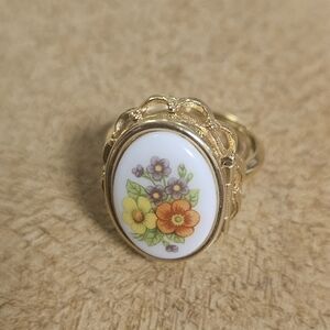 Vintage Avon Locket Ring Adjustable